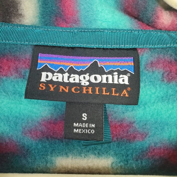 Patagonia Synchilla Wild Desert Snap-T Fleece Aztec Southwestern Pullover Small - Picture 4 of 8